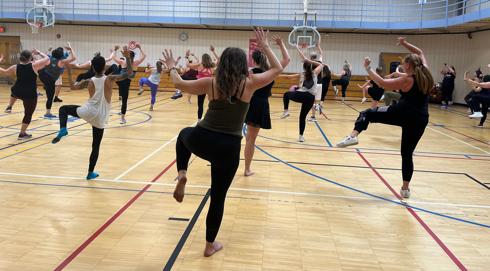 Oulakins dancing. They are lifting one leg with arms up