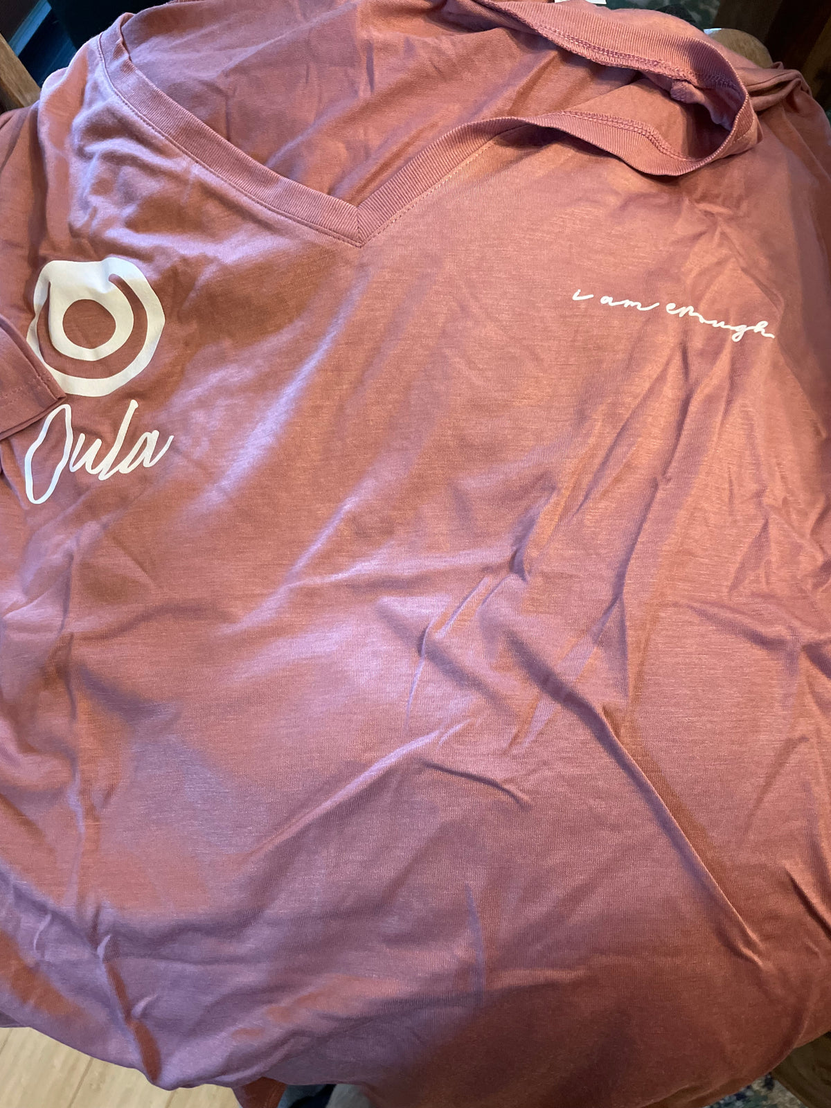 I am Enough -  V-Neck Slouchy Tee