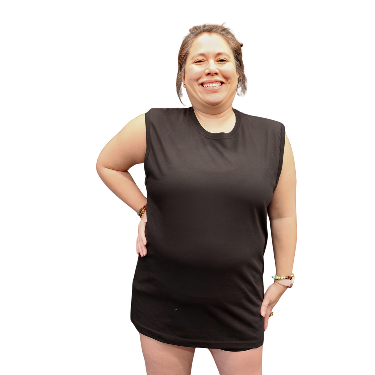 Black Long Unisex Oula Tank