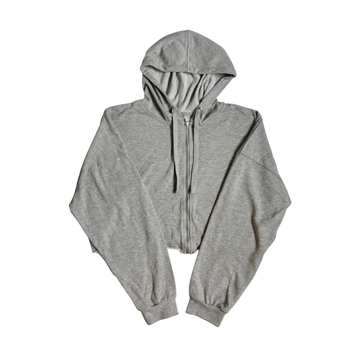 Gray Cropped Oula Hoodie