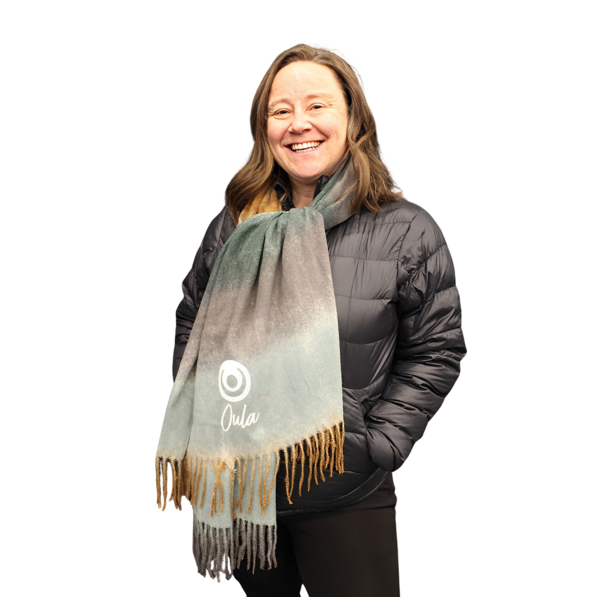 Embroidered Oula Scarf