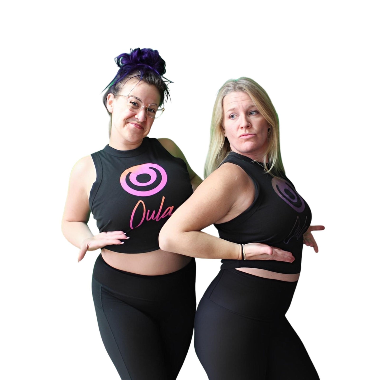 Black Cropped Oula Tank